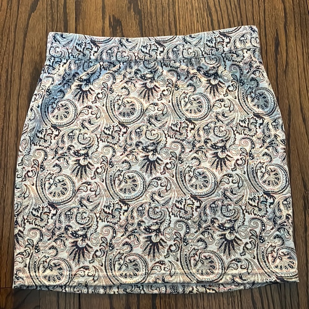 Free people patterned mini skirt